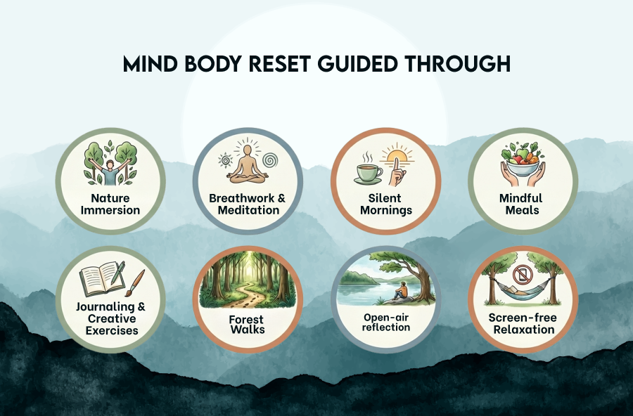 Digital Detox Retreat Process